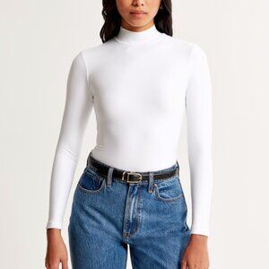 Abercrombie Long Sleeve Mock Neck Bodysuit - Size M